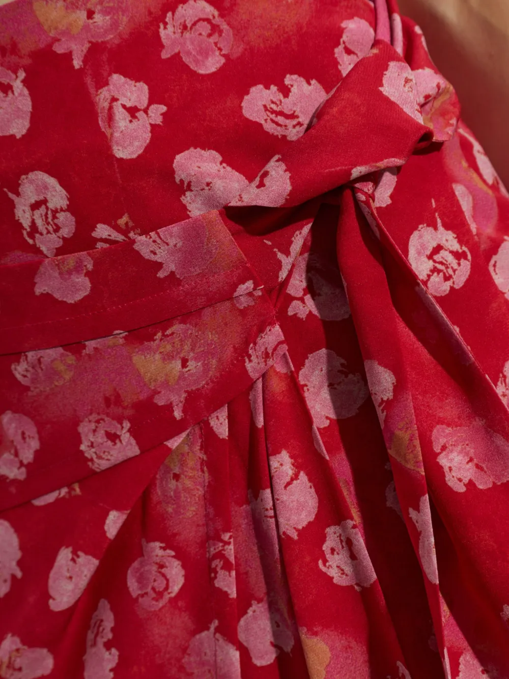 ISABEL MARANT Faniry floral-print silk skirt Rood