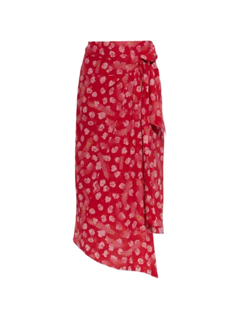 ISABEL MARANT Faniry floral-print silk skirt