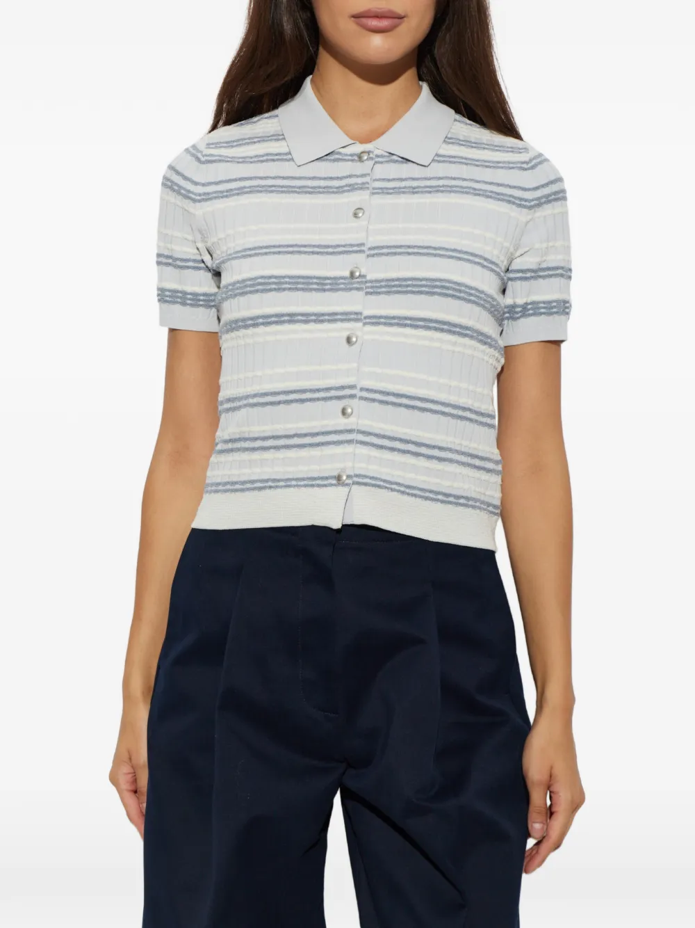 rag & bone Gestreept vest Blauw