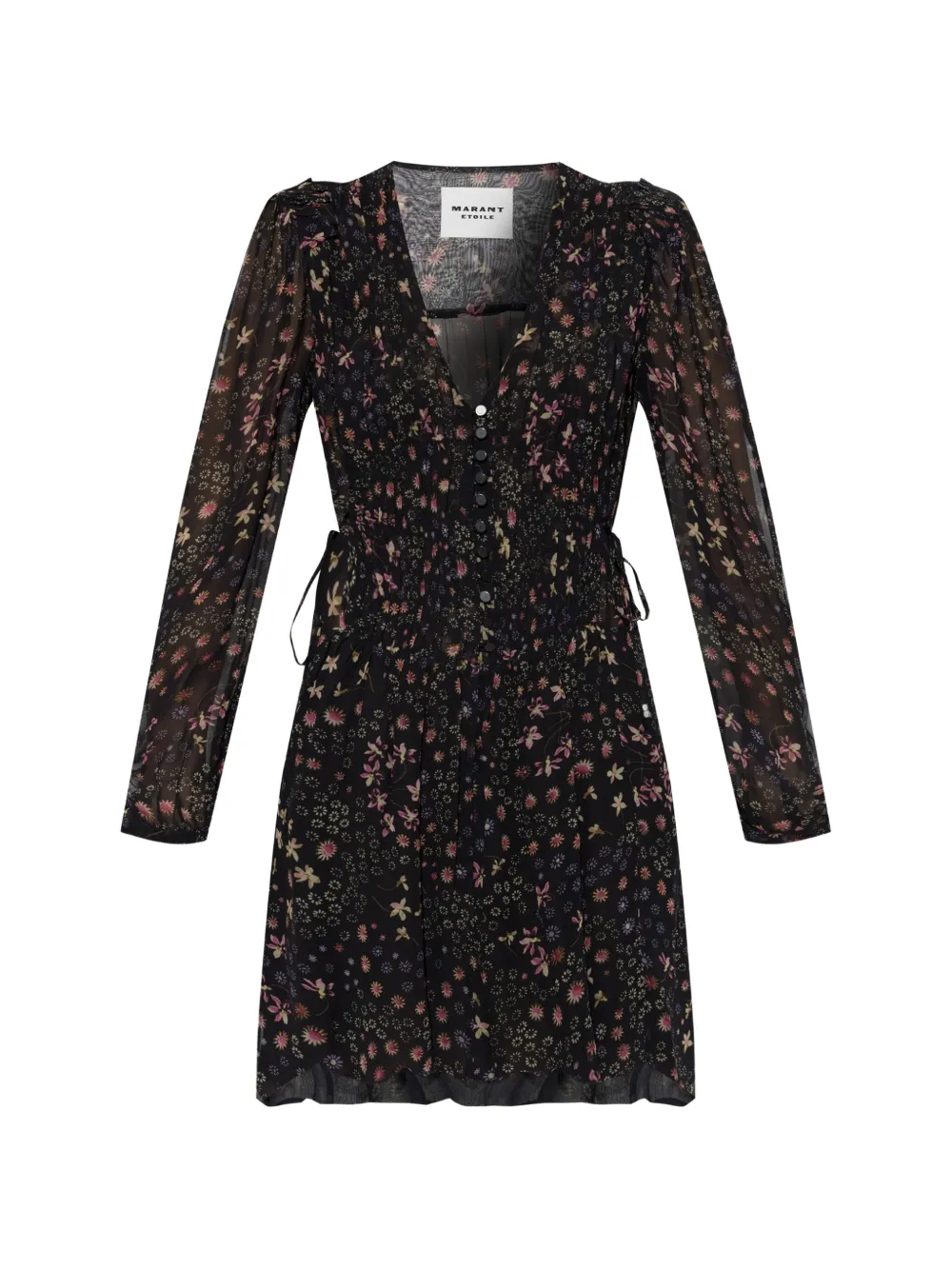 MARANT ÉTOILE Florel floral-print mini dress - Black