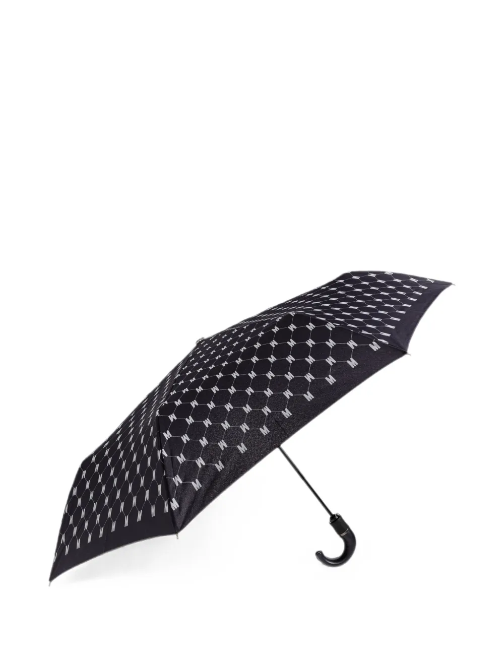 Moschino Opvouwbare paraplu met monogram Zwart