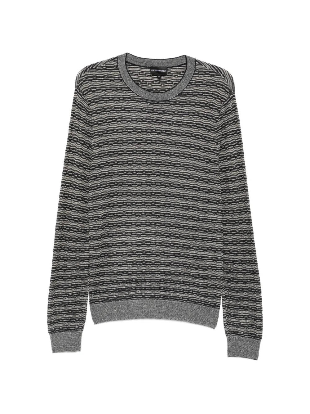 Emporio Armani Pullover mit Querstreifen - Blau