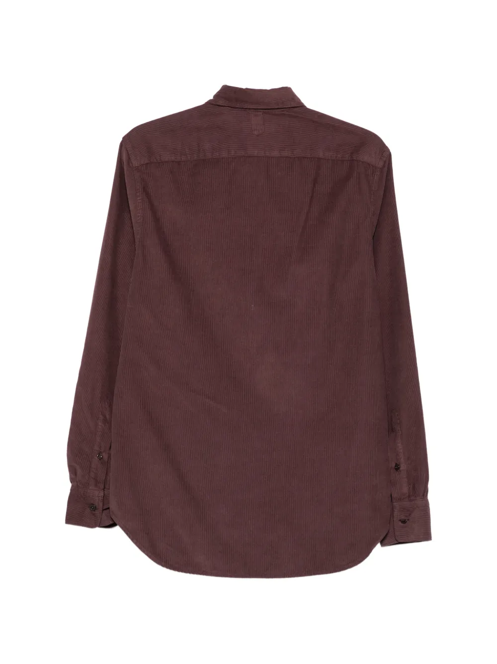 Canali corduroy long-sleeve shirt Rood