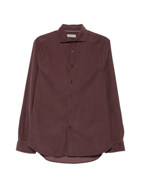 Canali corduroy long-sleeve shirt