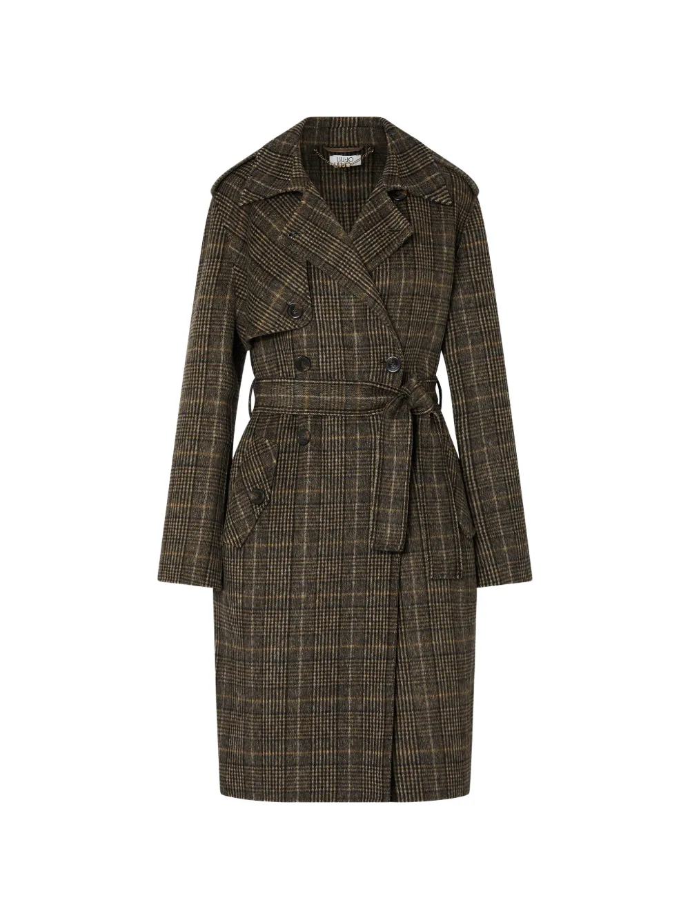 LIU JO long wool coat - Marrone