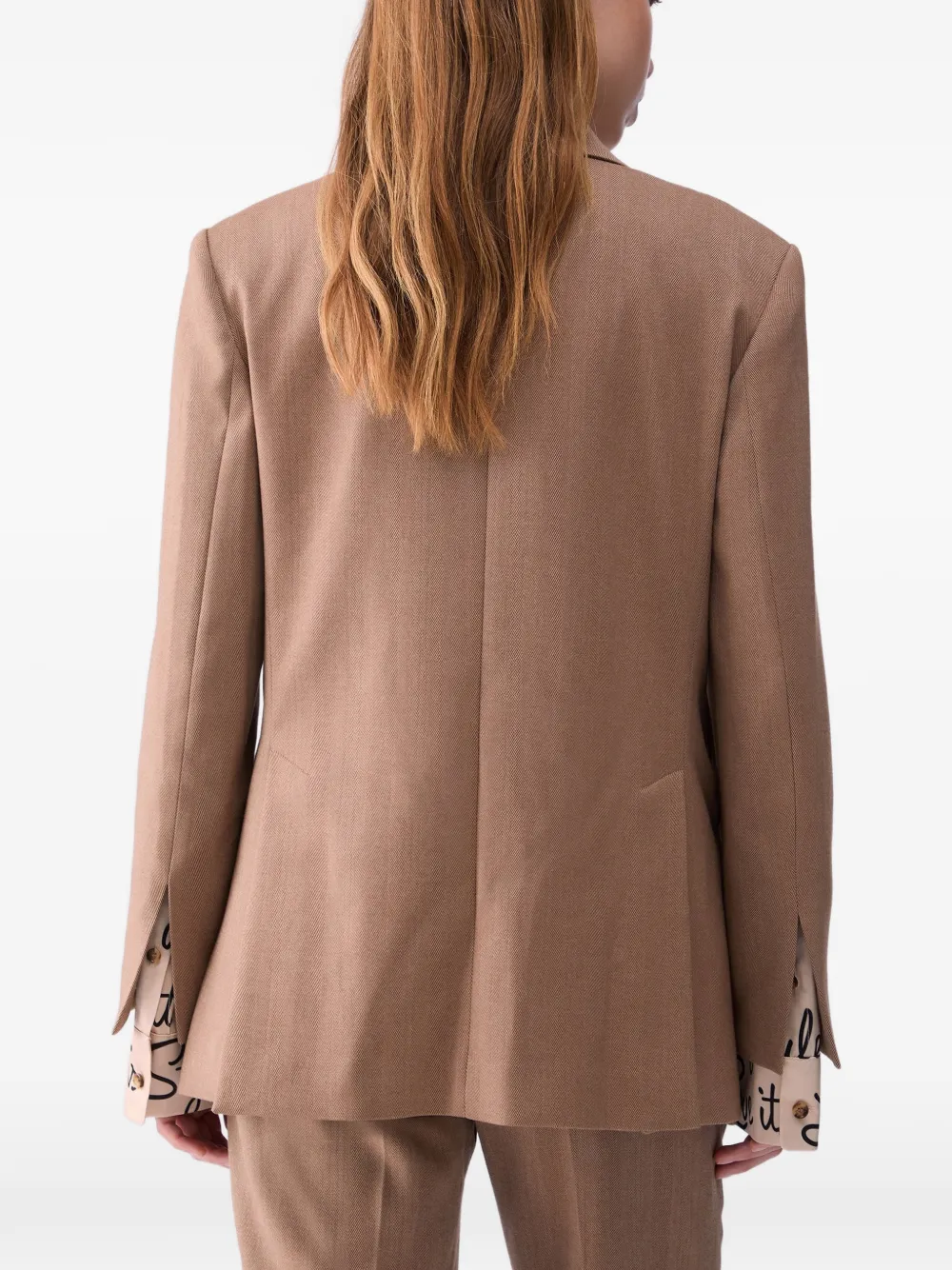 LIU JO Blazer van visgraatpatroon Beige