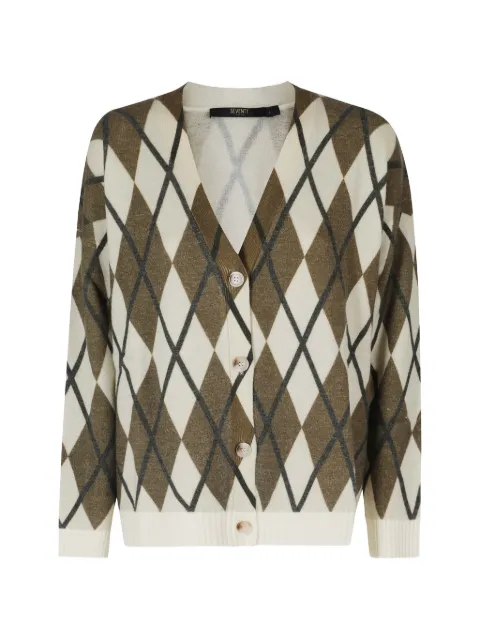 Seventy argyle-intarsia V-neck cardigan