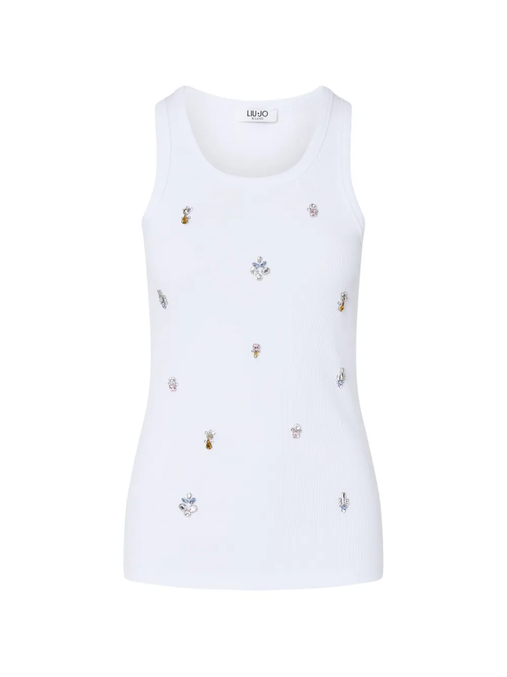 LIU JO T-shirt with jewel decoration - Bianco