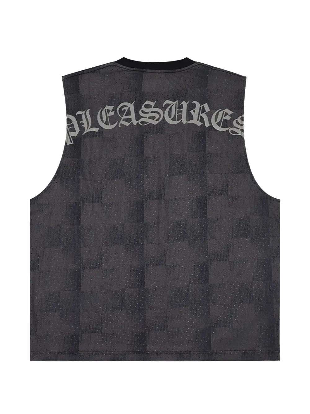 Pleasures Neural mouwloos mesh T-shirt Zwart
