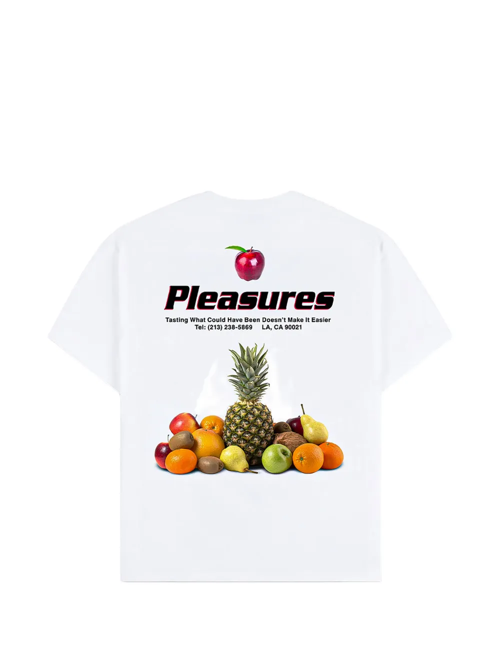 Pleasures Delivery T-shirt met grafische print Wit