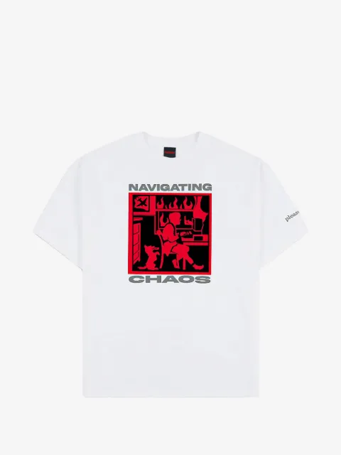 Pleasures camiseta con estampado gráfico