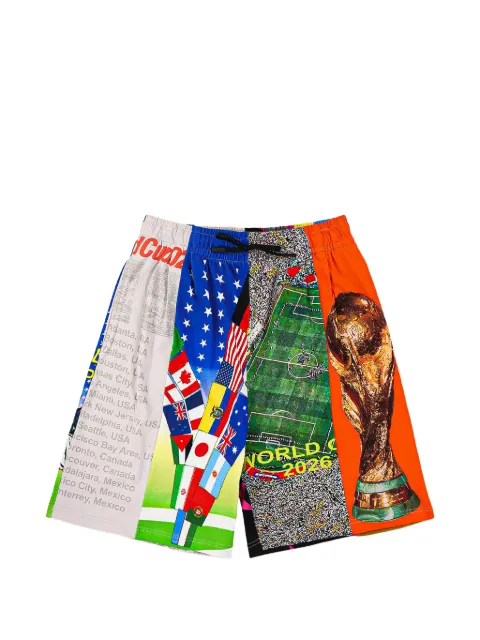 Pleasures World Cup graphic-print shorts