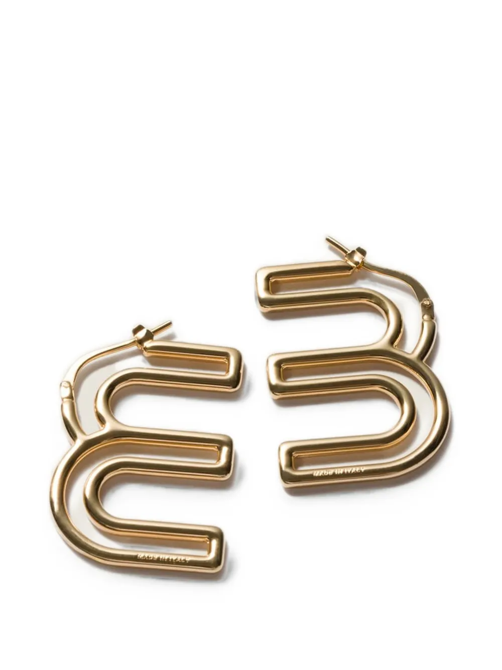Miu Miu metal earrings - Oro