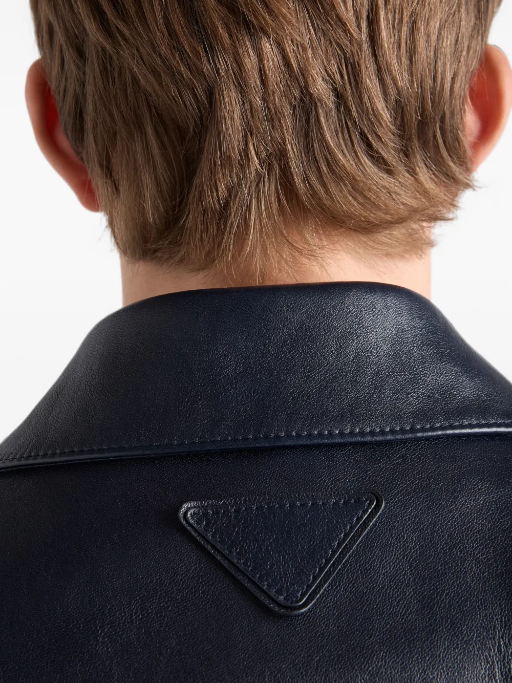 Prada jack van nappa leer Blauw