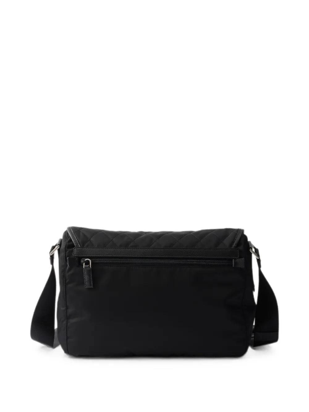 Prada Schoudertas met Triangle-logo Zwart