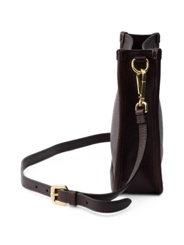 PRADA プラダ レザー ショルダーバッグ ブラウン Prada レザー