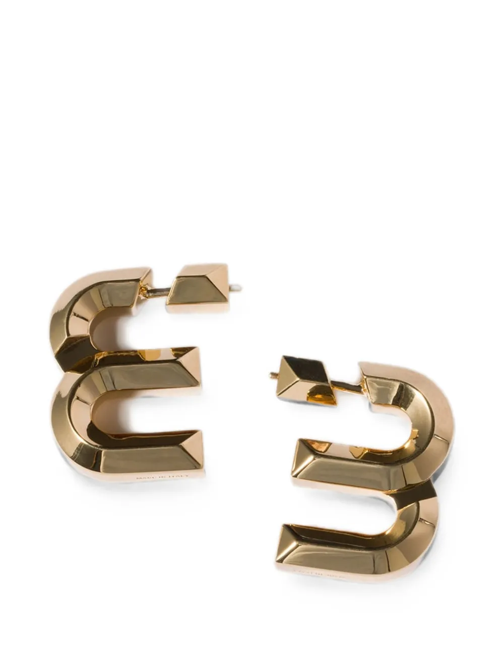 Miu Miu metal earrings - Oro