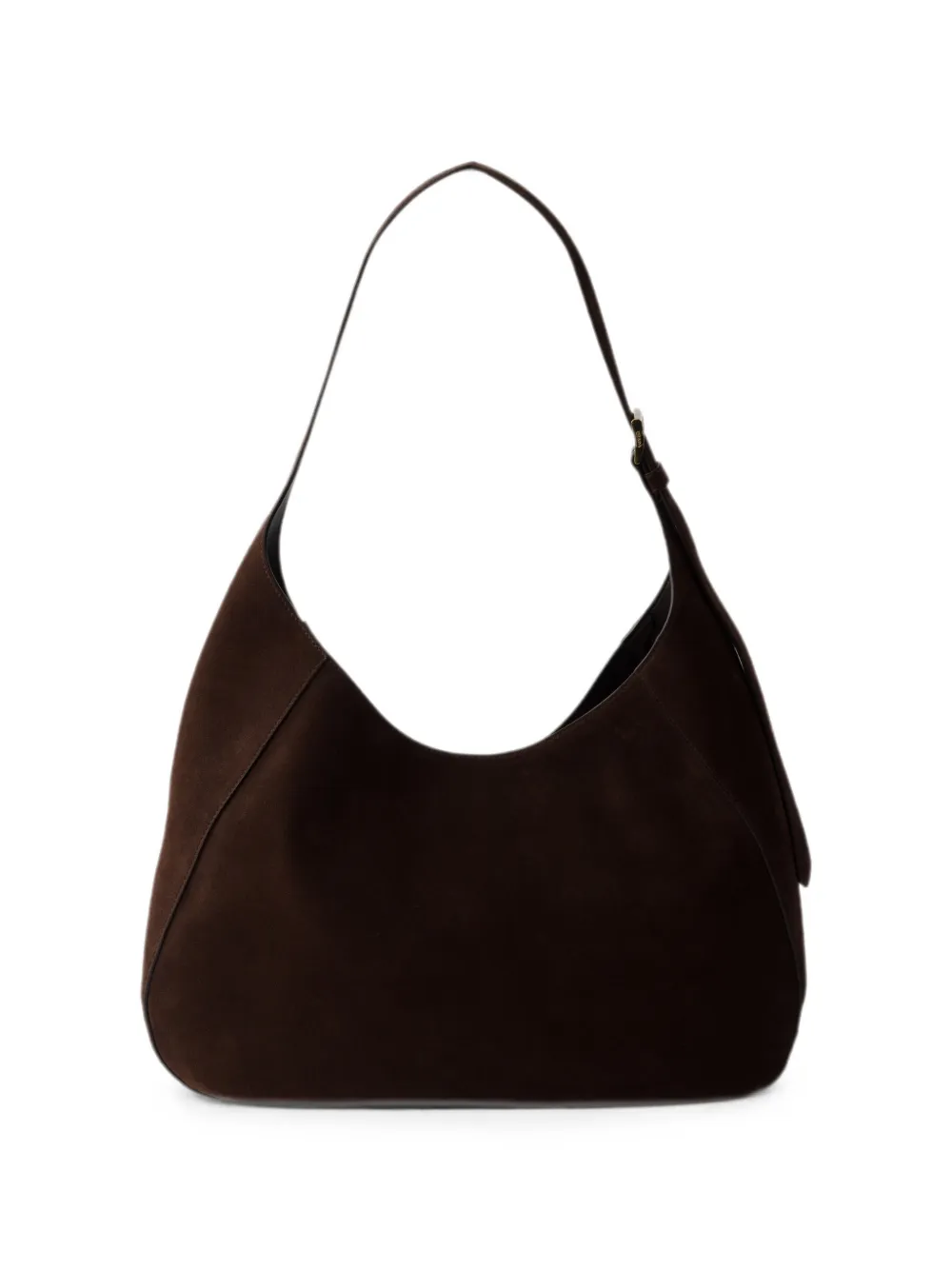 Prada Grote suède shopper Bruin