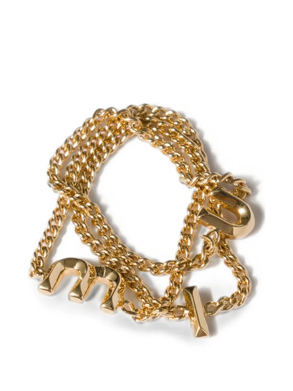 Miu Miu metal ring - Oro