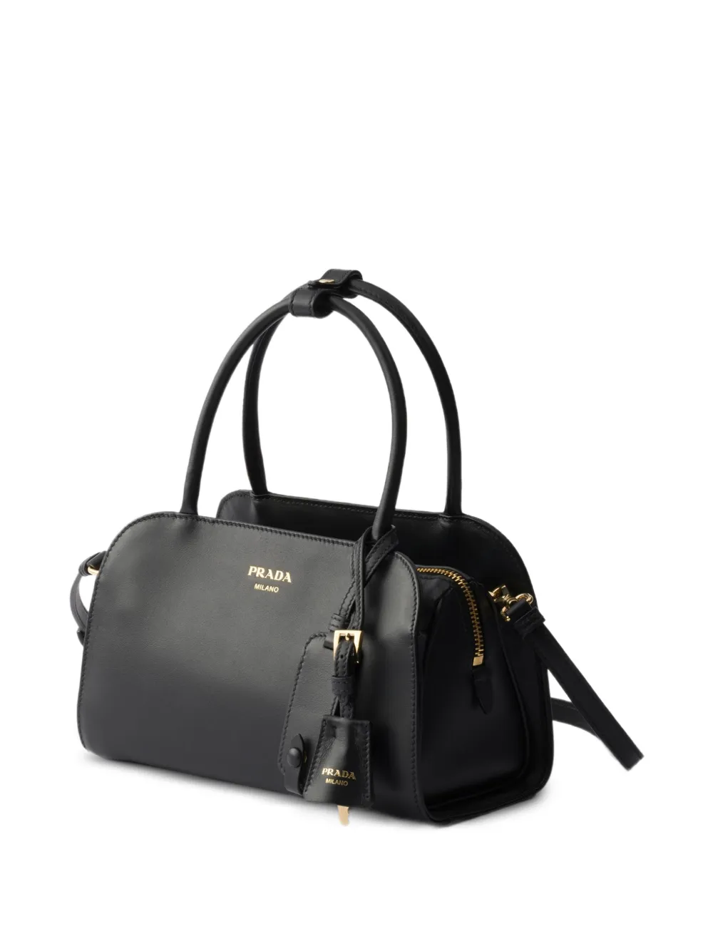 Prada Leren handtas Zwart