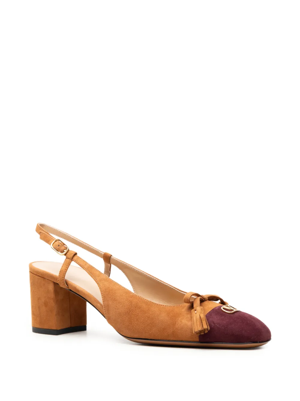 Valentino Garavani Valet Du Roi VLogo Signature slingback pumps Bruin