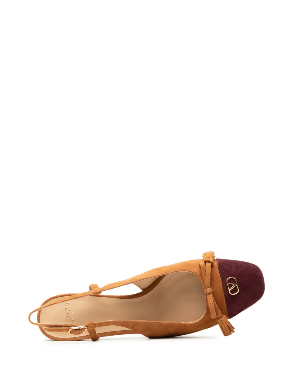 Valentino Garavani Valet Du Roi VLogo Signature slingback pumps Bruin