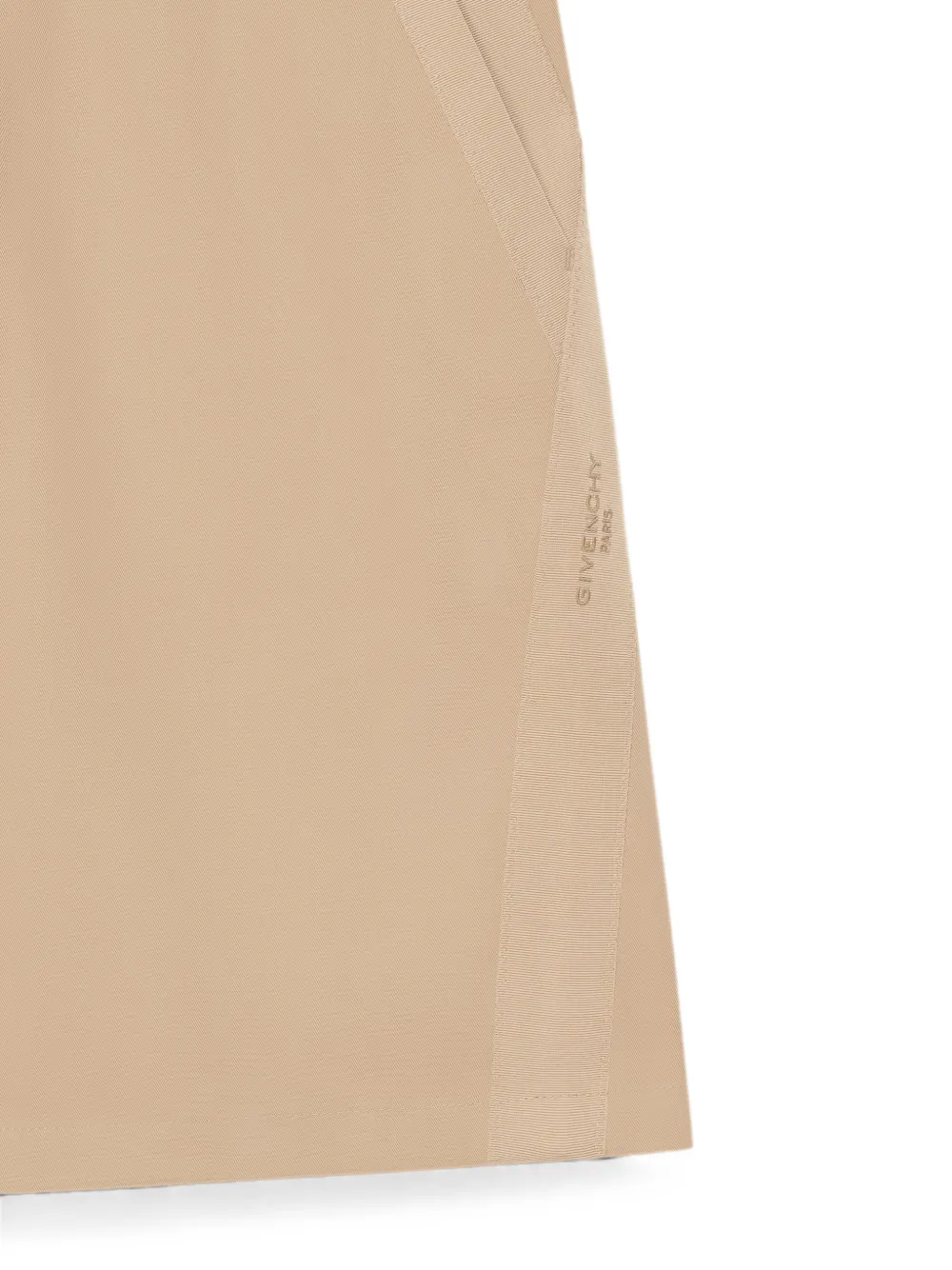 Givenchy Couture Seam bermuda shorts in cotton with gros grain Beige