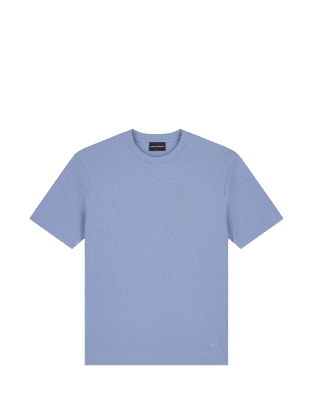 Emporio Armani waffle-knit T-shirt - Blu