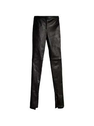 Gucci Light Stretch Leather Skinny Pants | Black | FARFETCH JO