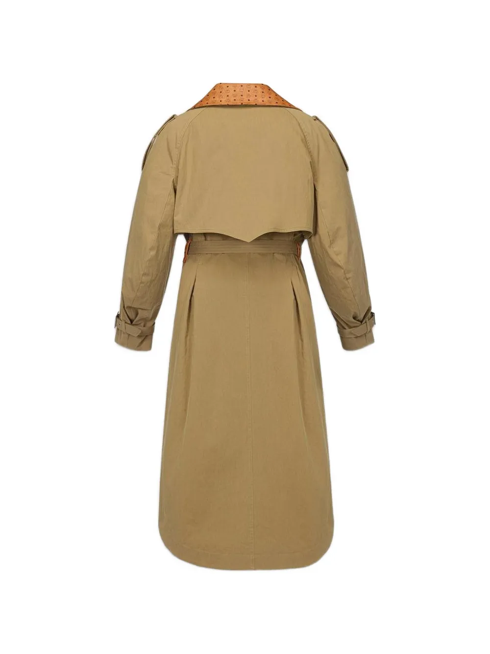 MCM Trenchcoat met dubbele rij knopen Beige