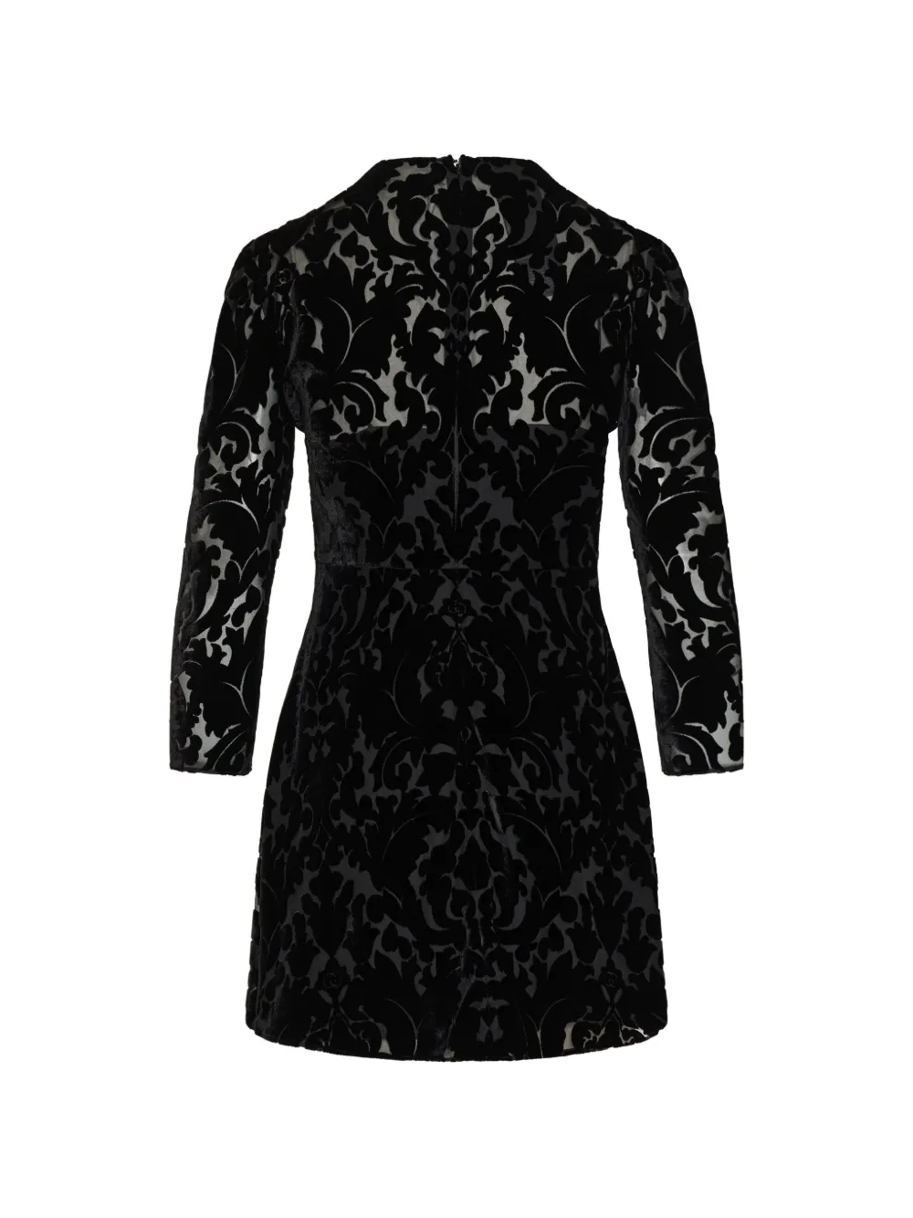 Gucci devoré-pattern mini dress Zwart