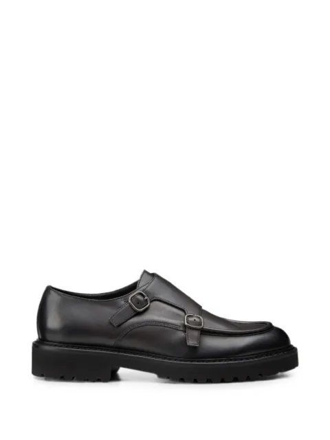 Doucal's double-buckle leather loafers