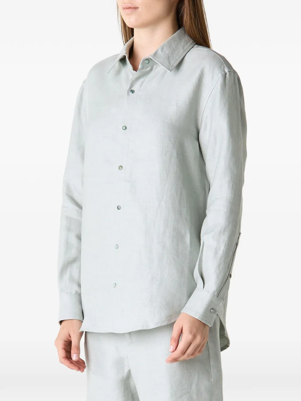 GOD'S TRUE CASHMERE Linnen blouse Grijs
