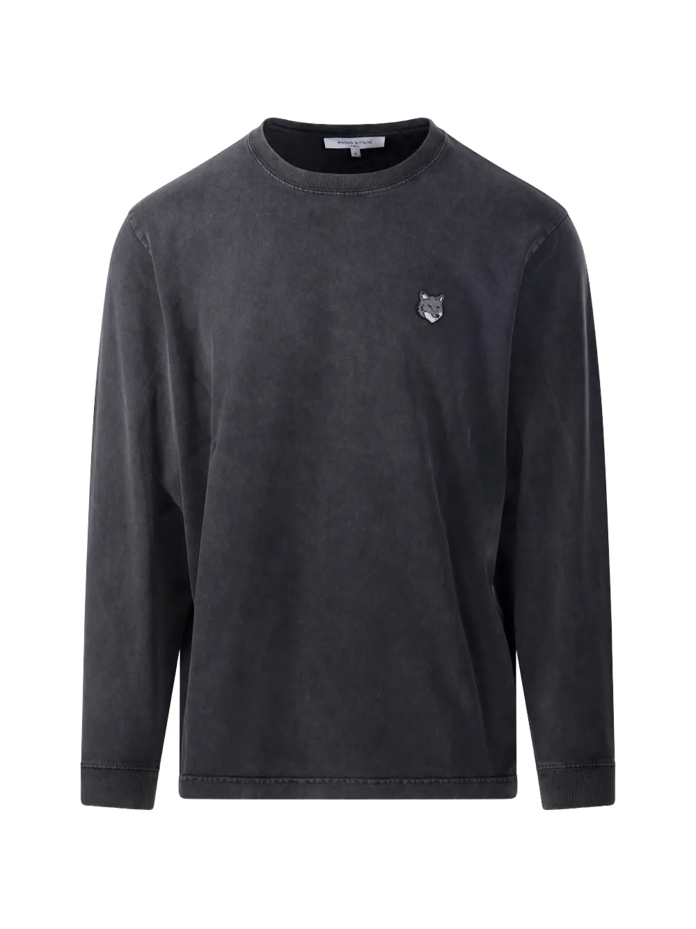 Maison Kitsuné Fox-patch long-sleeve T-shirt - Nero