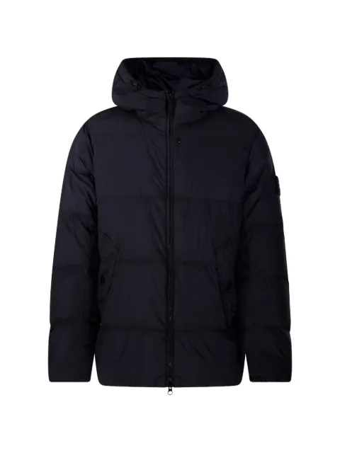 Stone Island Compass-badge hooded padded coat