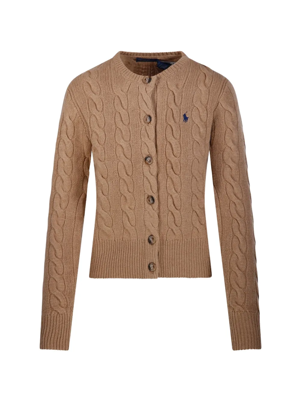 Polo Ralph Lauren Cardigan mit Zopfmuster - Nude