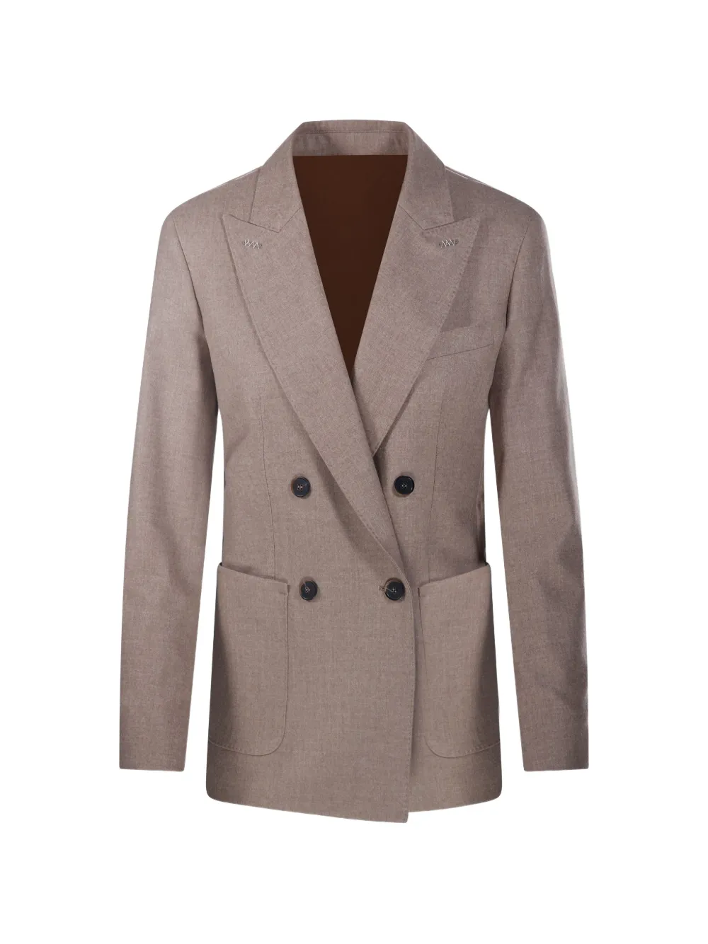 Max Mara Meliertes Sakko - Nude