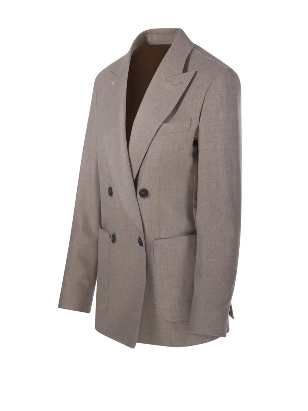 Max Mara Blazer met dubbele rij knopen Beige
