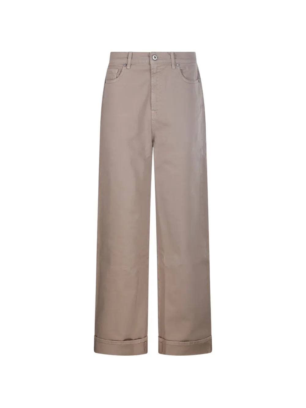 P.A.R.O.S.H. turn-up cuff trousers - Nude