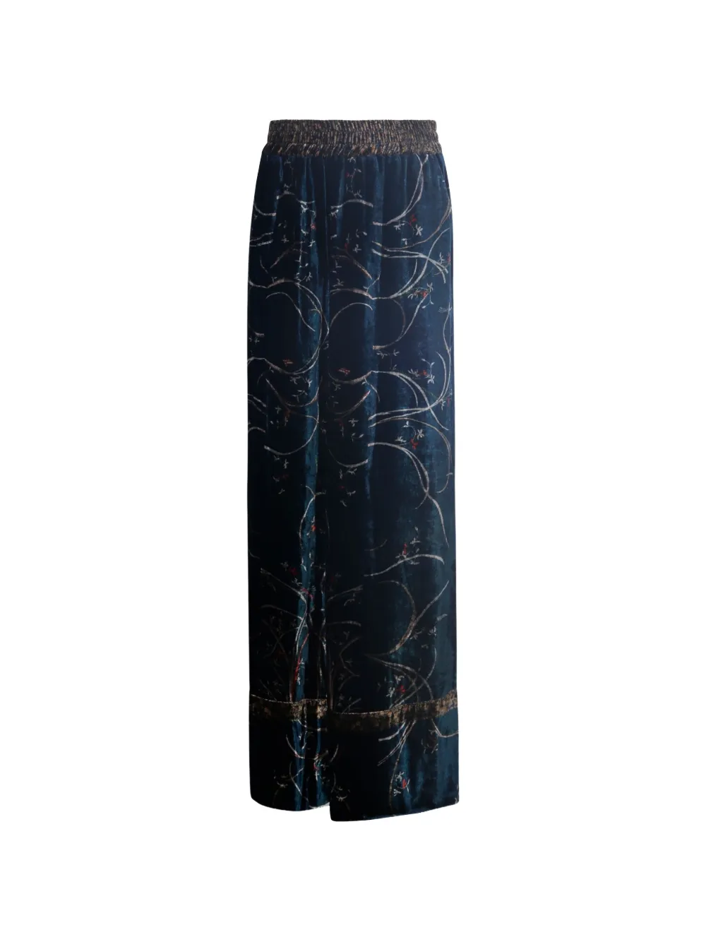 Pierre-Louis Mascia Broek met bloemenprint Blauw
