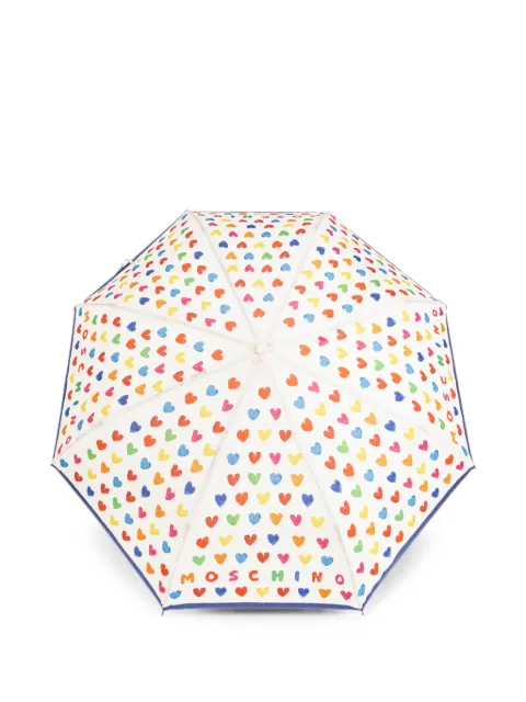 Moschino heart-print folding umbrella