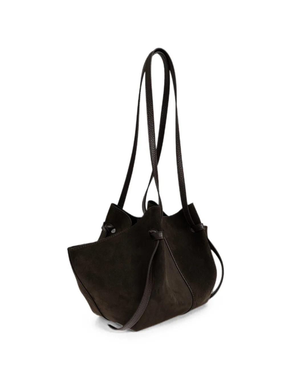 Yuzefi Borsa tote Mochi in pelle scamosciata - Marrone
