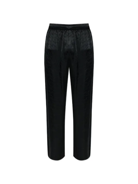 Diesel logo-jacquard elasticated-waistband trousers