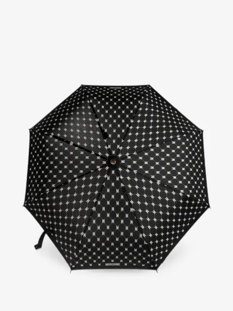 Moschino paraguas plegable con monograma
