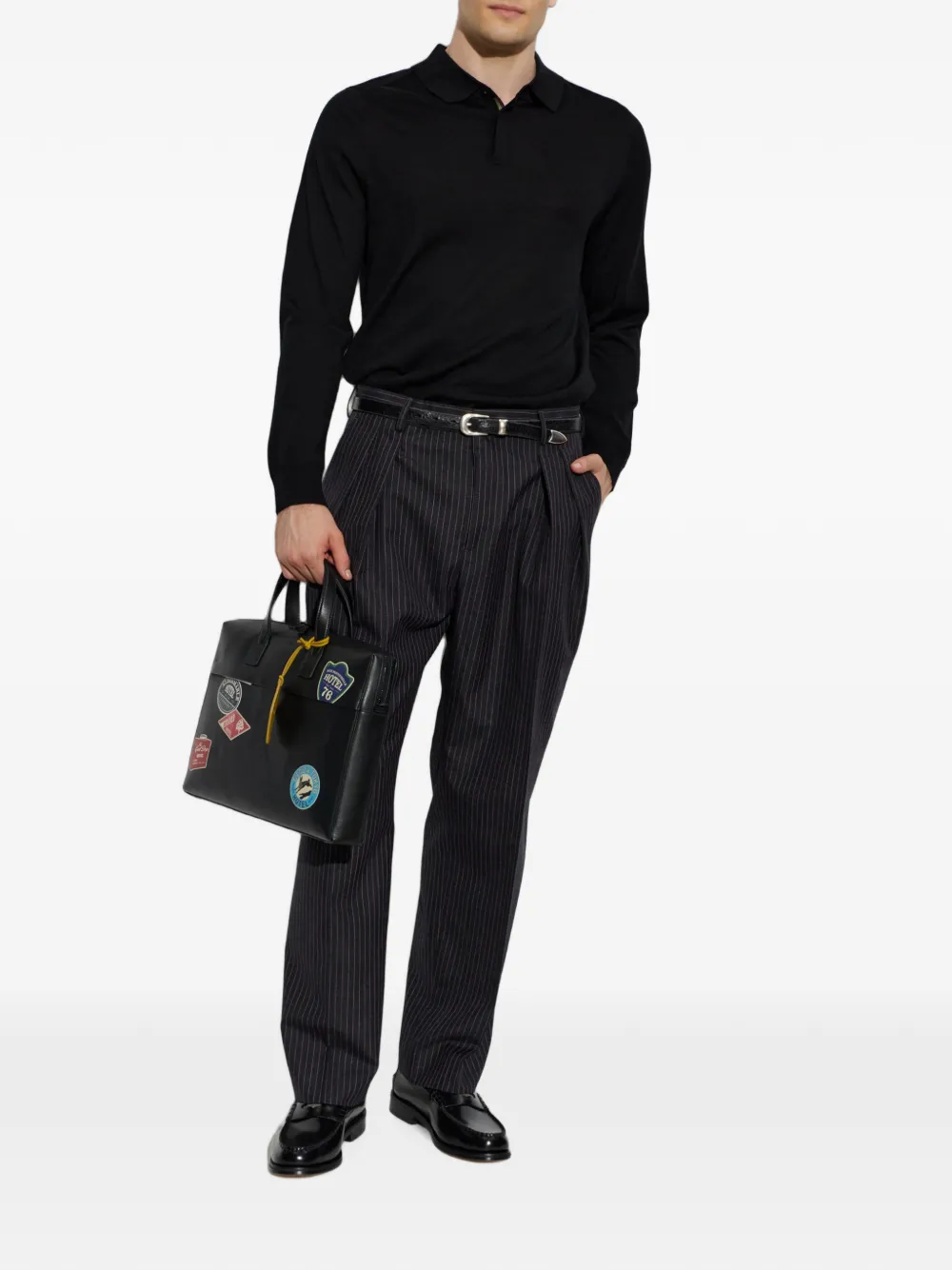 Paul Smith Rialto leather loafers Zwart