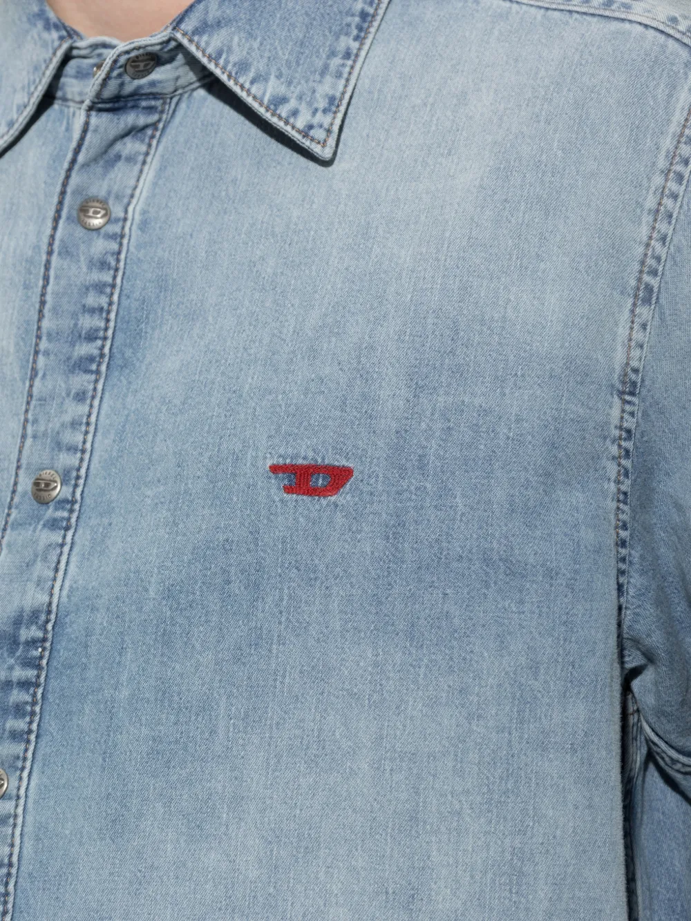 Diesel Denim overhemd Blauw