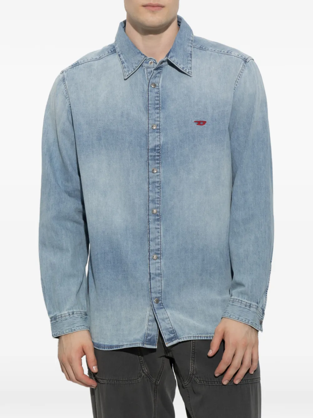 Diesel Denim overhemd Blauw