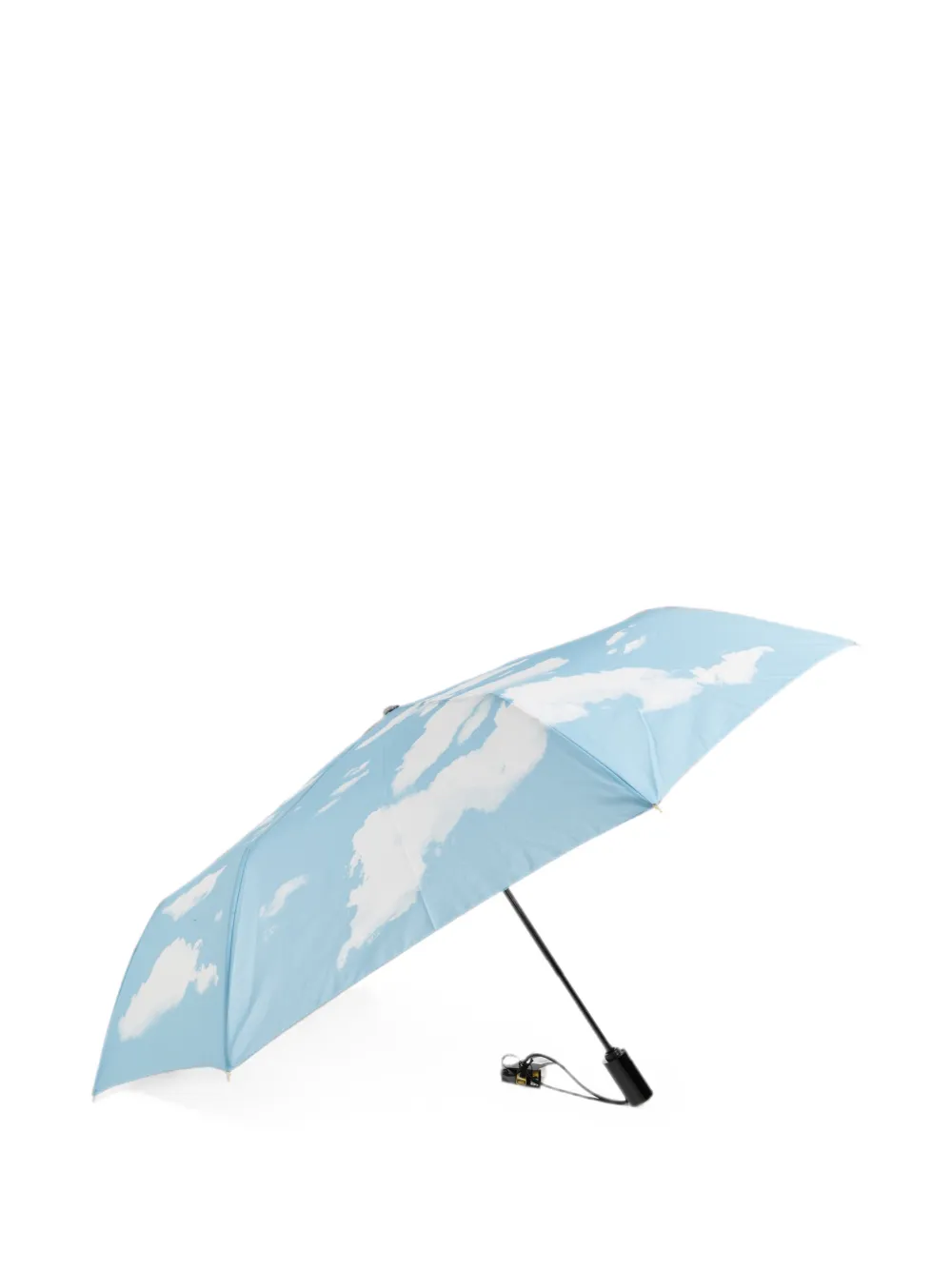 Moschino Opvouwbare paraplu met wolkenprint Blauw