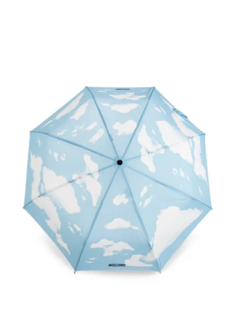Moschino cloud-print folding umbrella