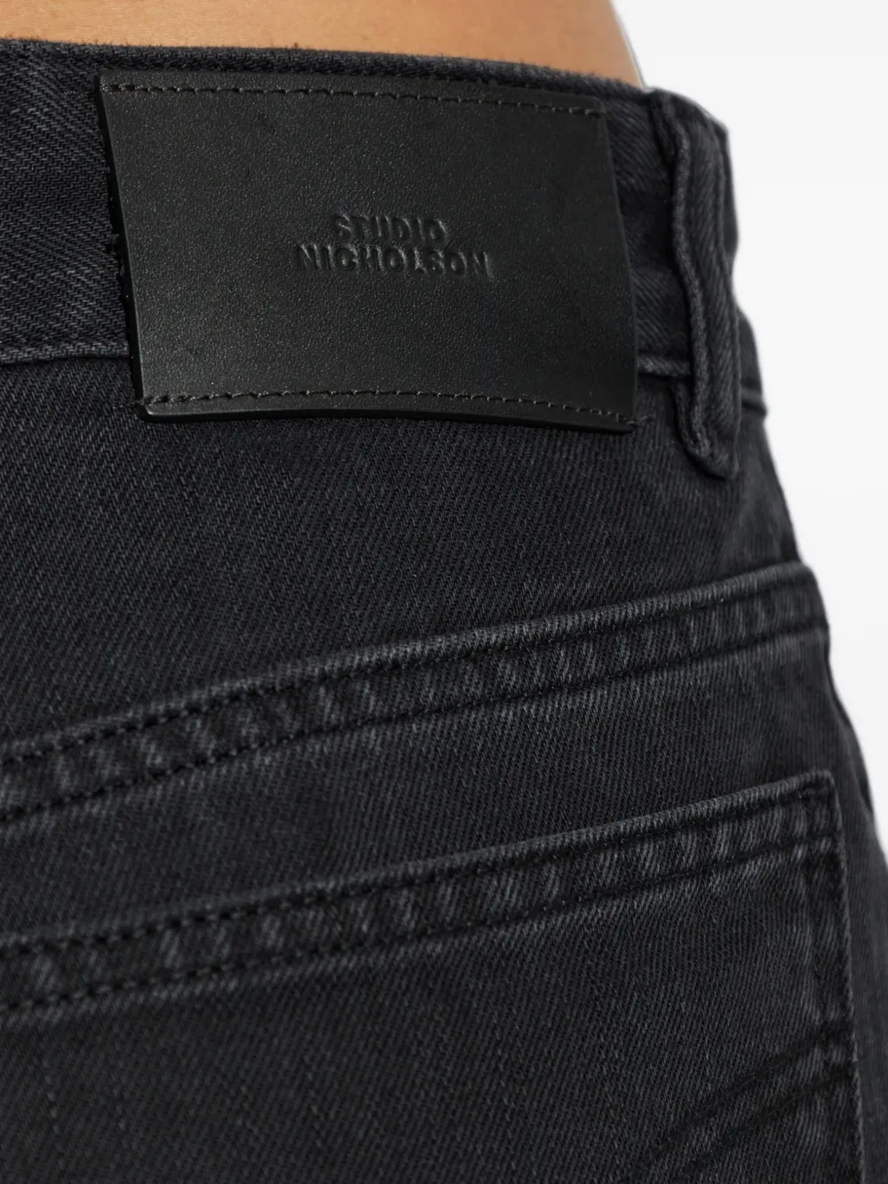 Studio Nicholson Barra straight jeans Zwart